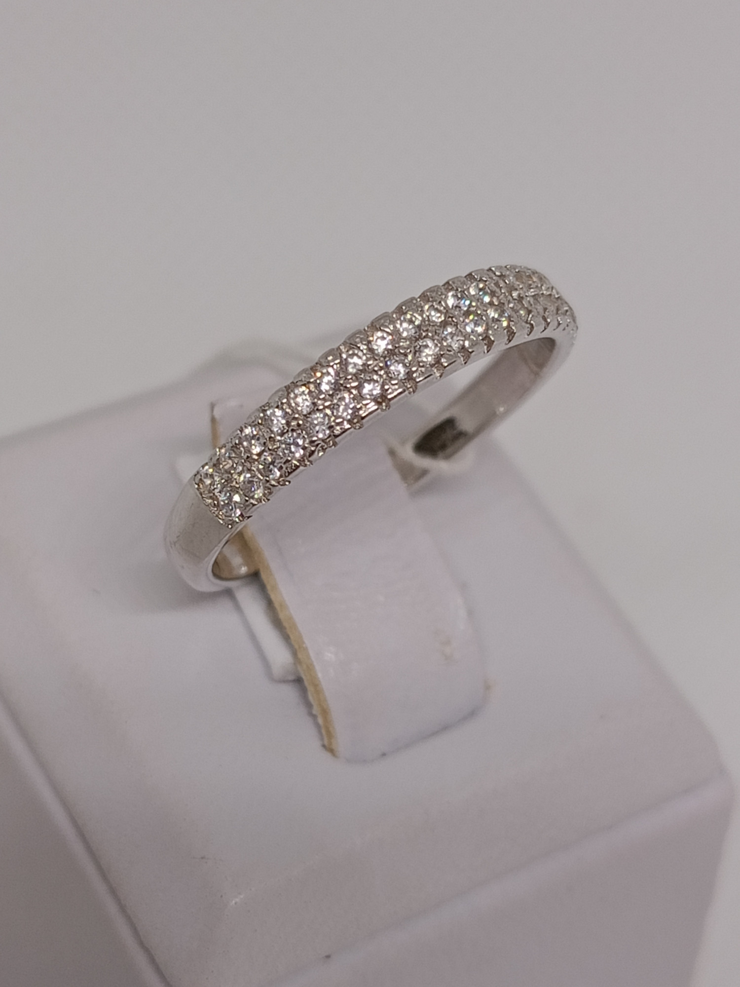 Серебряное кольцо с цирконием (33819505) 2