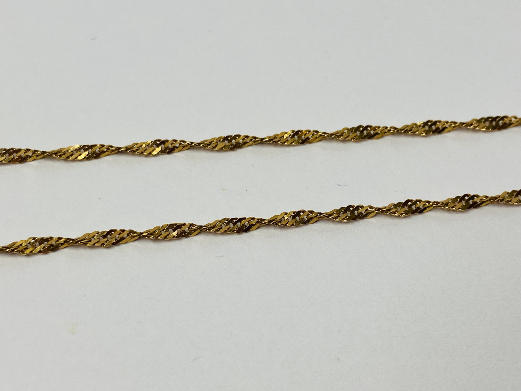 Ланцюжок з червоного золота з плетінням сінгапур (33665441) 2