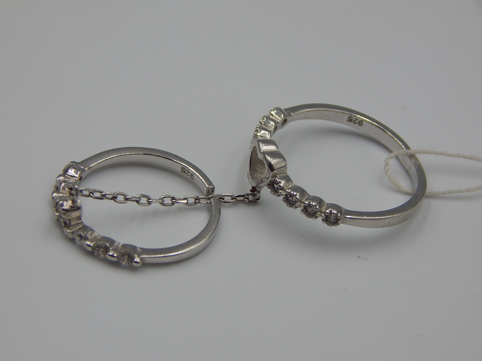 Серебряное кольцо с цирконием (33723124) 2