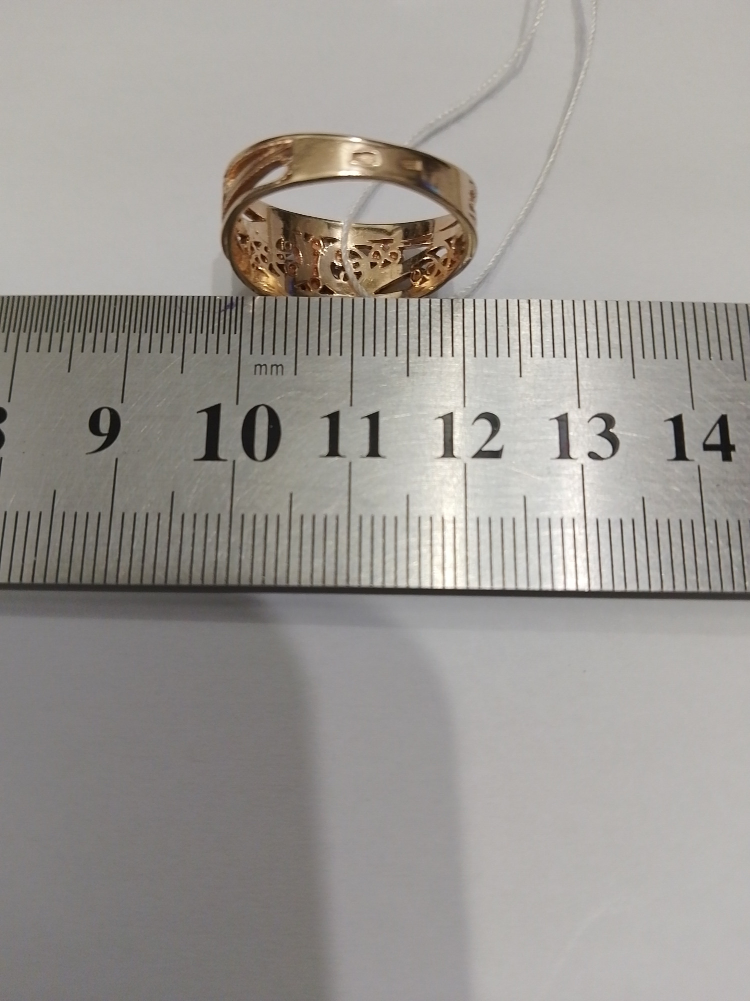 Перстень из красного и белого золота (33272649) 3