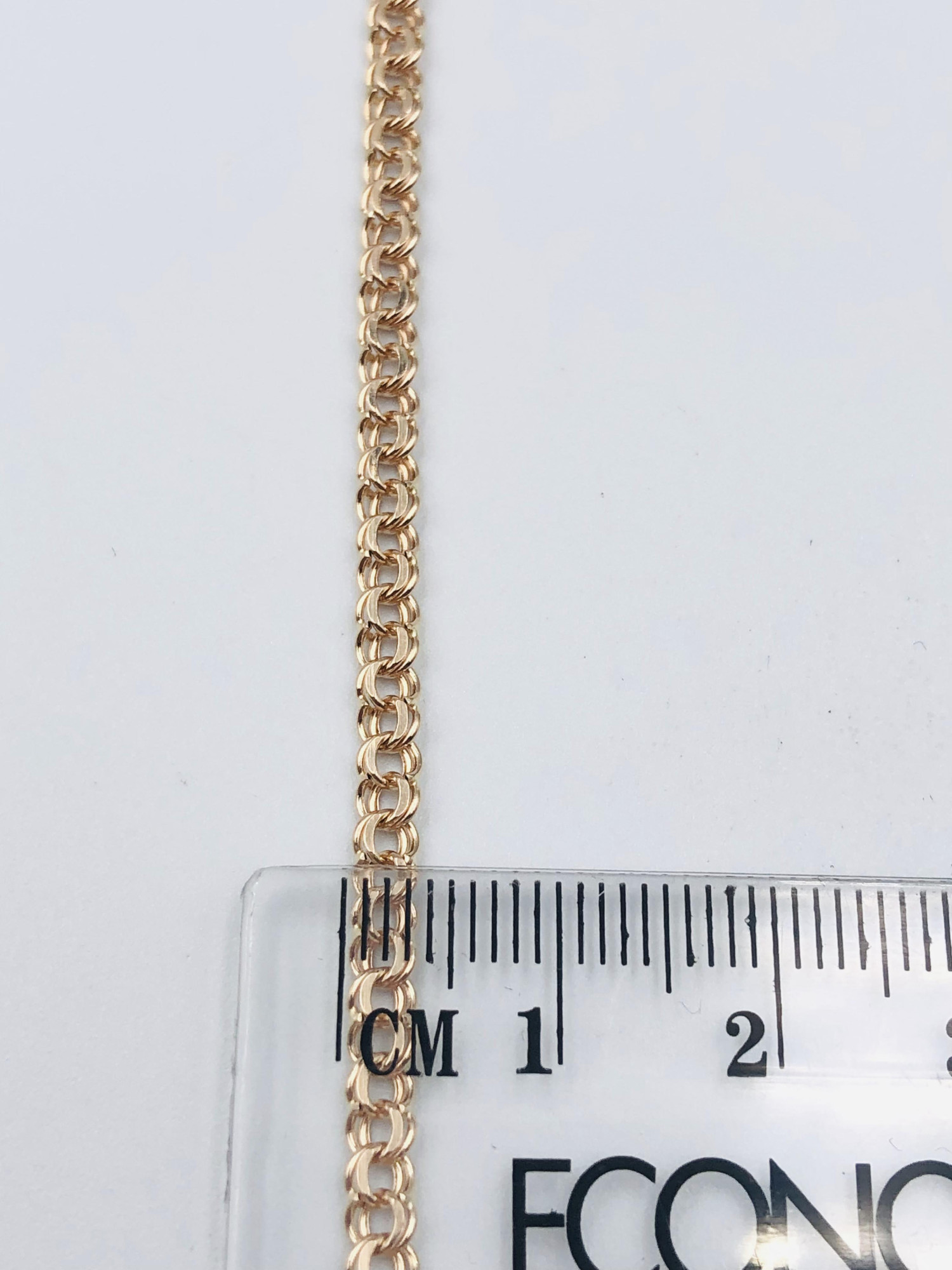 Ланцюжок з червоного золота з плетінням Бісмарк (33616059) 2