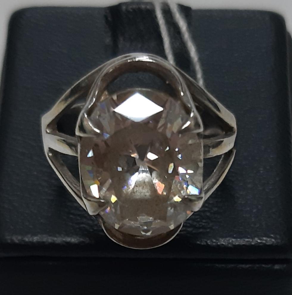 Серебряное кольцо с цирконием (30538677) 0