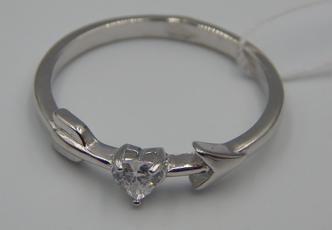 Серебряное кольцо с цирконием (33751161) 2