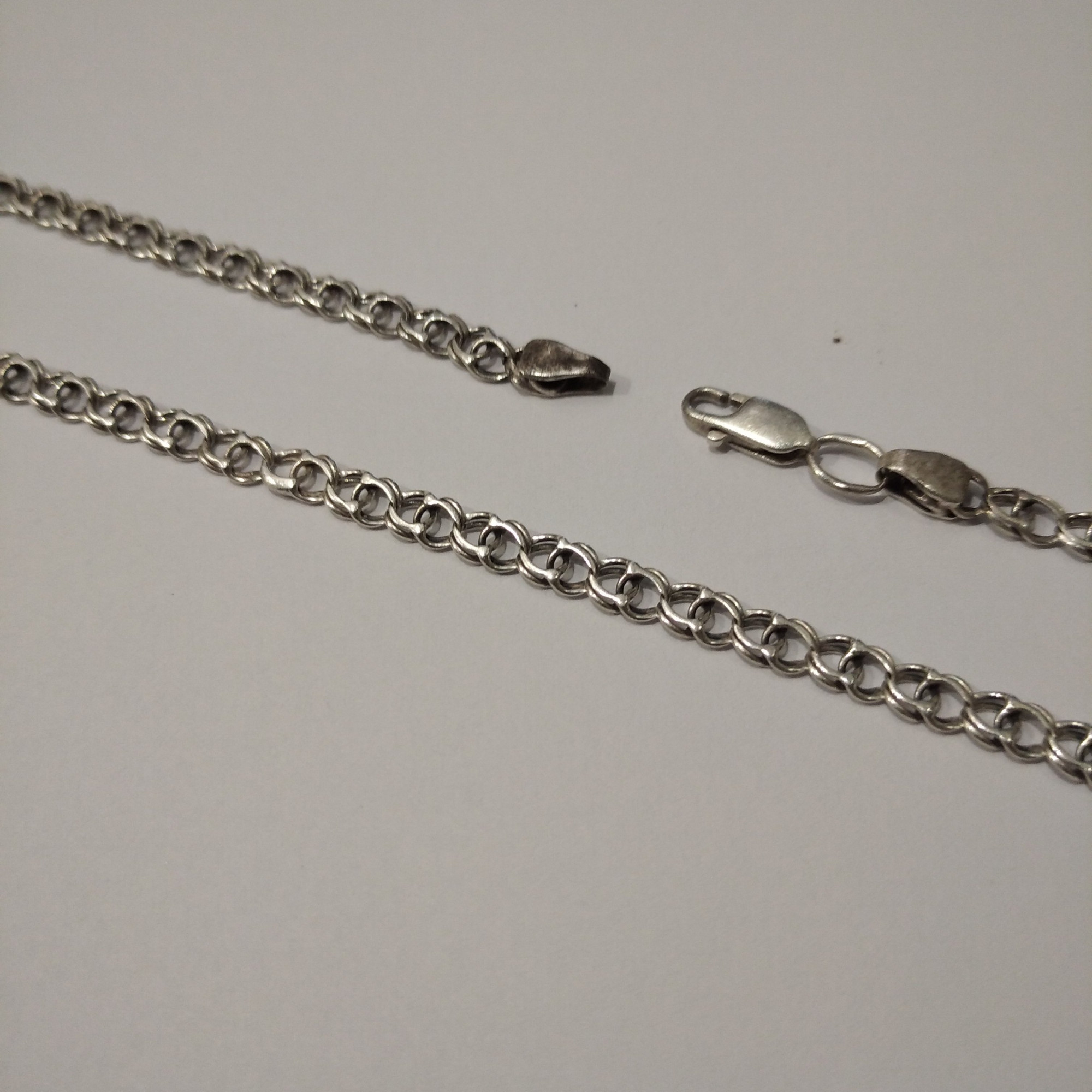 Серебряная цепь с плетением Бисмарк (32729962) 2
