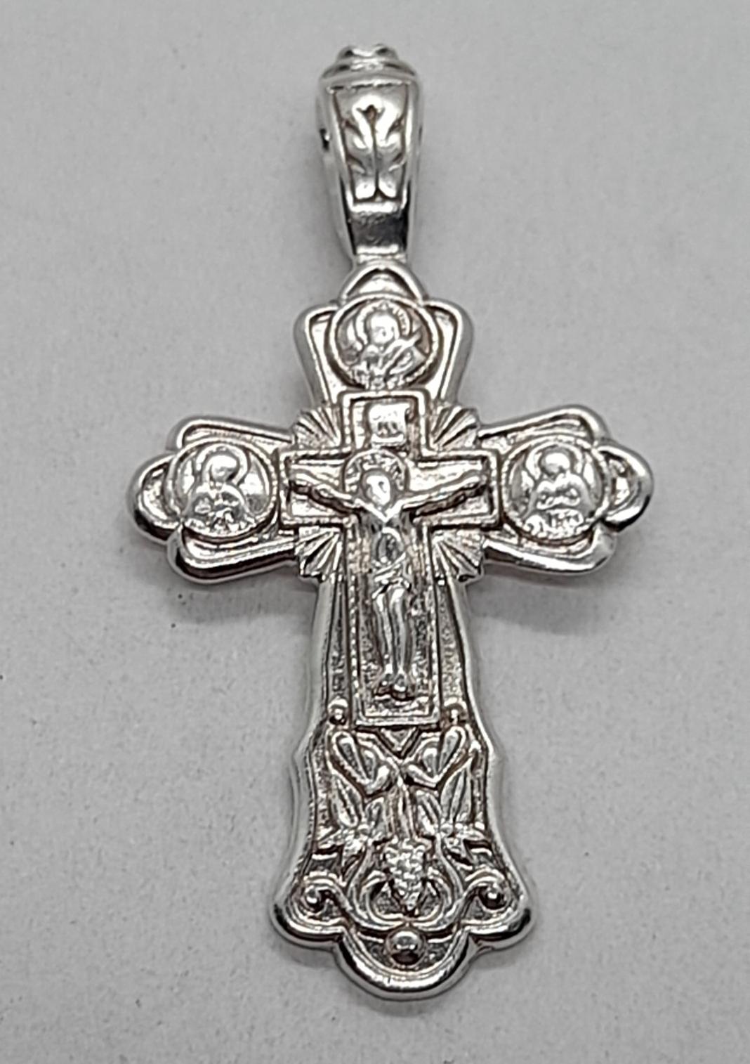 Срібний підвіс-хрест (31804618) 0