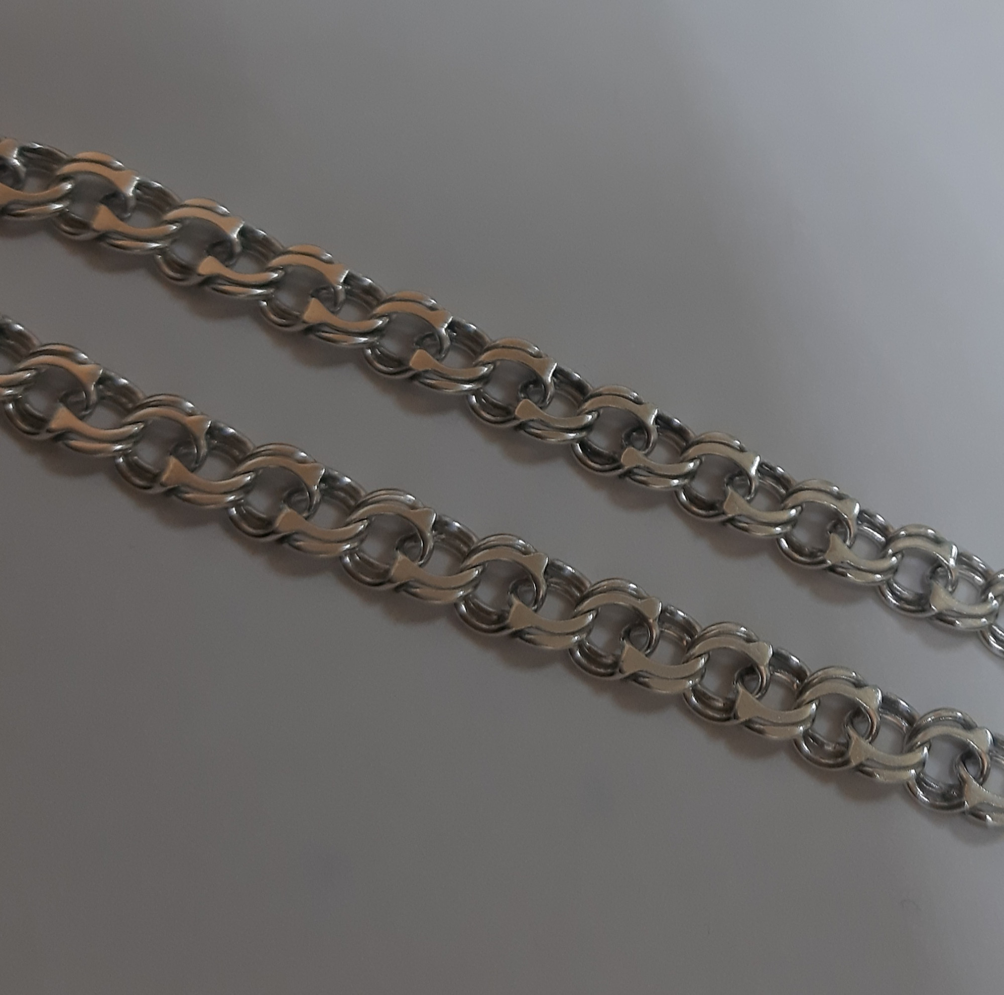 Серебряная цепь с плетением Бисмарк (32390551) 4