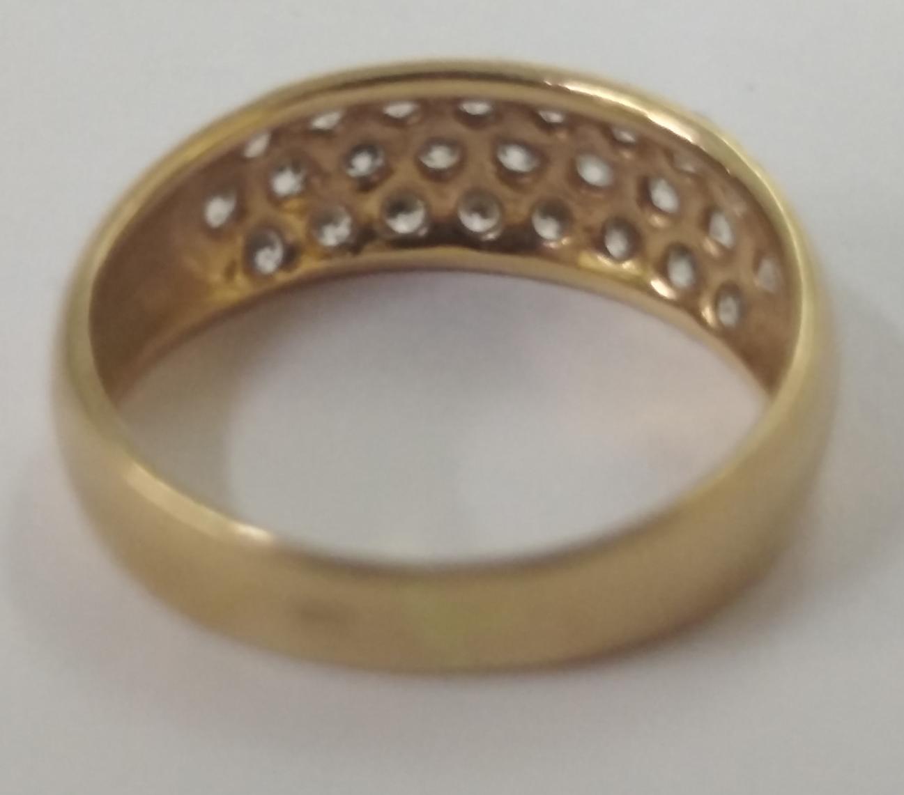 Кольцо из красного золота с цирконием (31803348)  4