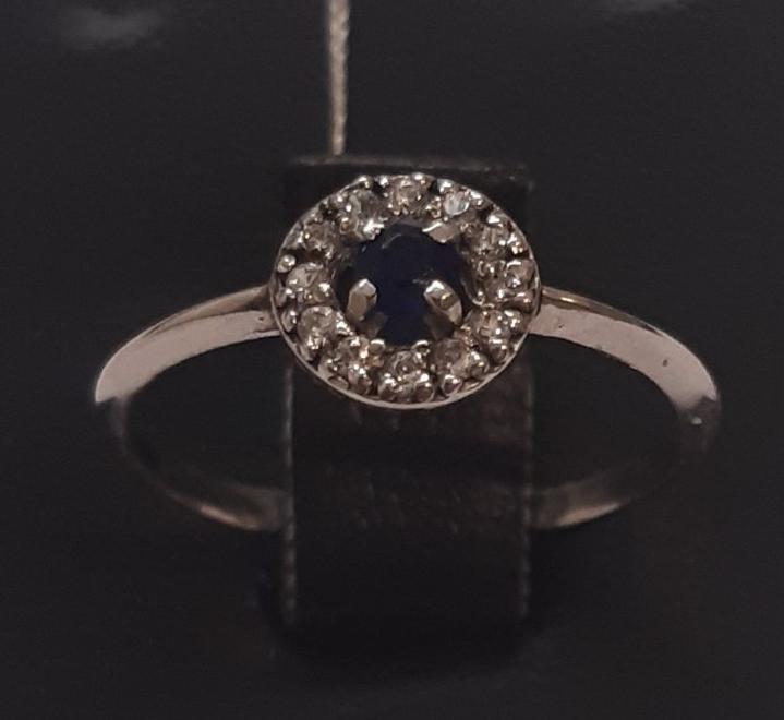 Серебряное кольцо с цирконием (28715663) 0