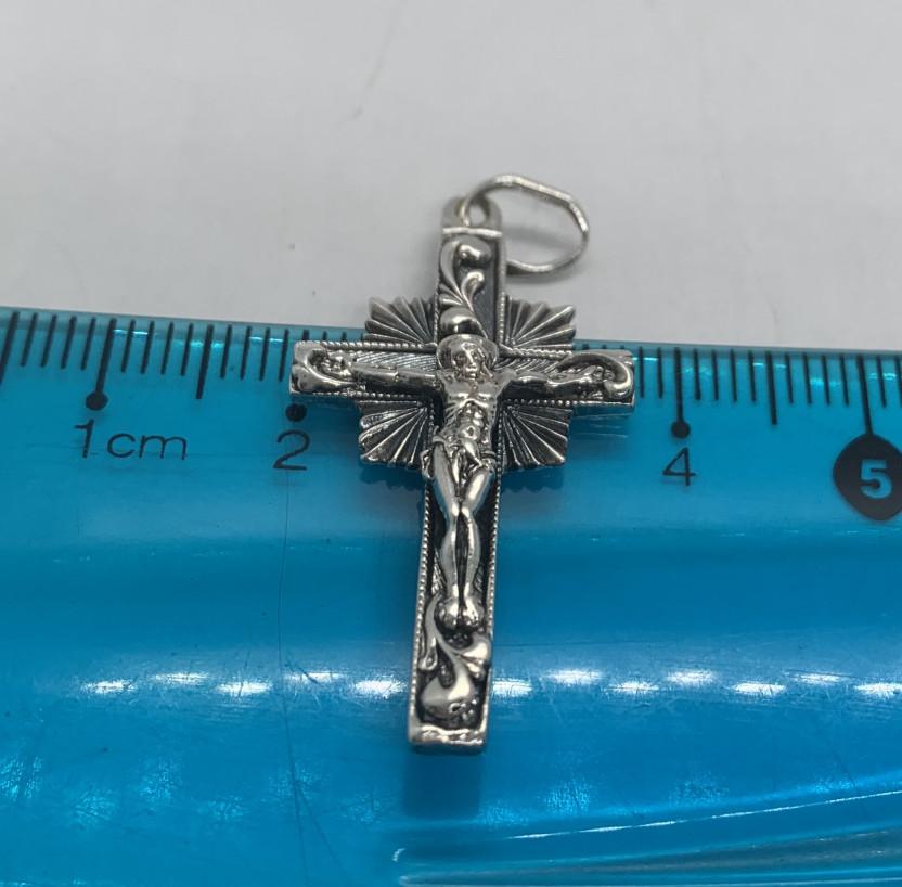 Срібний підвіс-хрест (33349817) 3