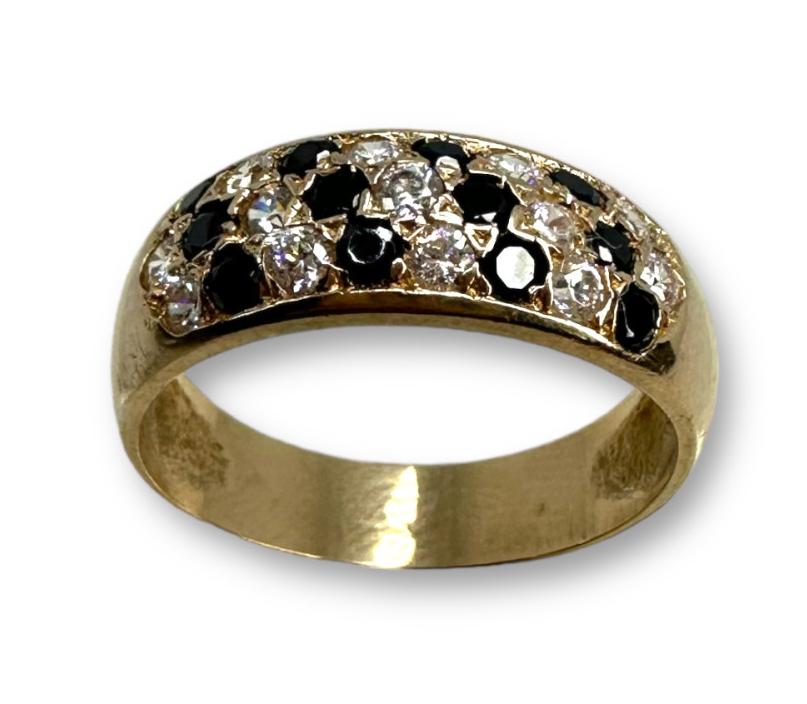 Кольцо из красного золота с цирконием (31974509) 1