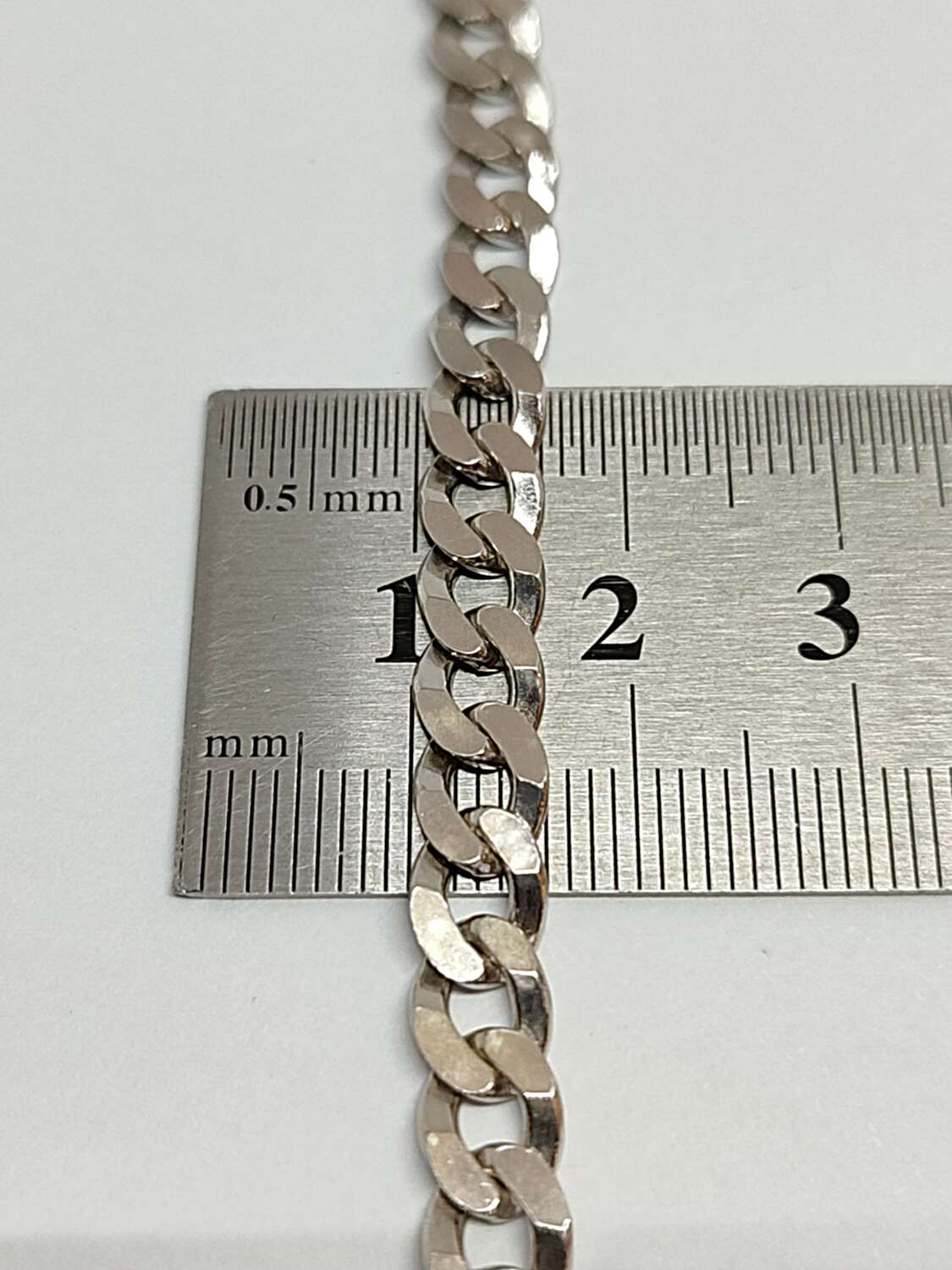 Серебряная цепь с плетением Панцирное (33827692) 3