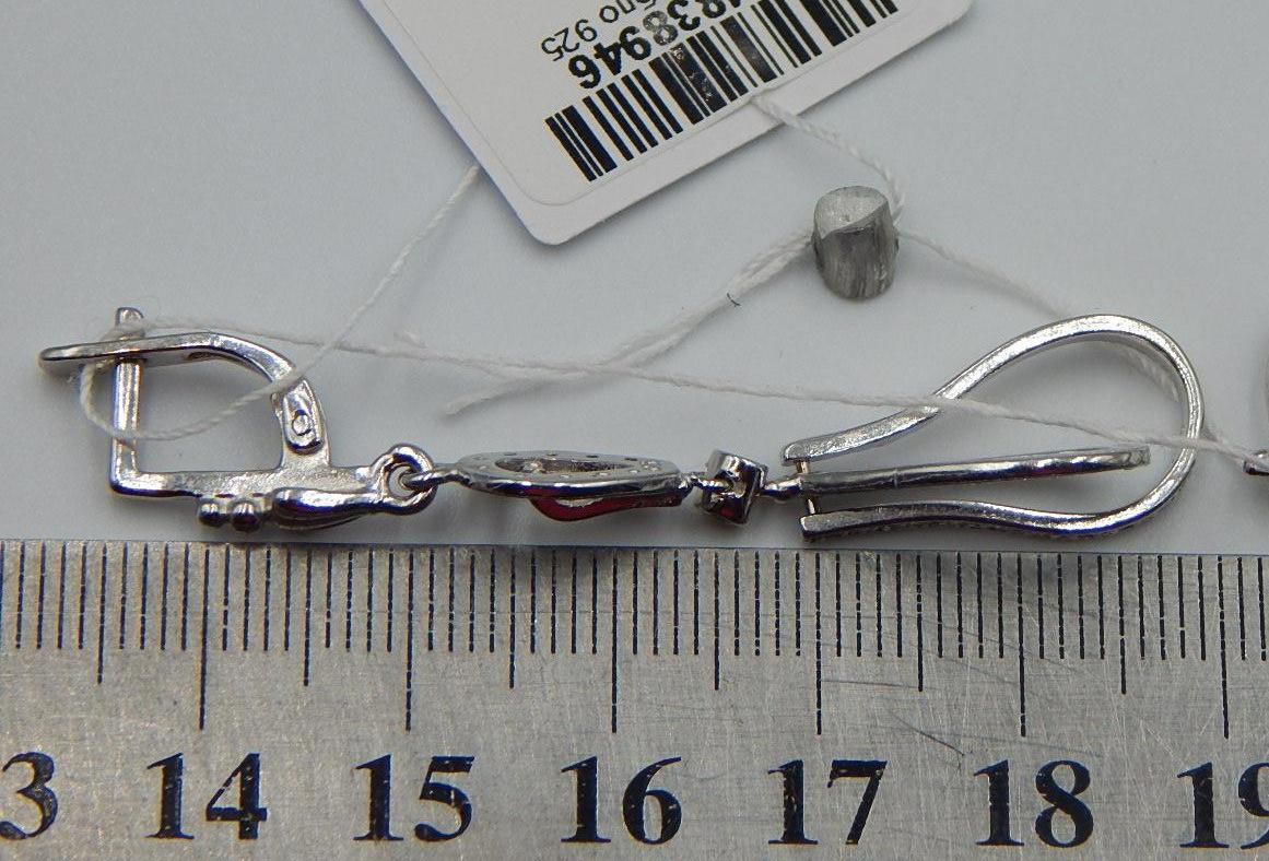 Срібні сережки з цирконієм (33746458) 4