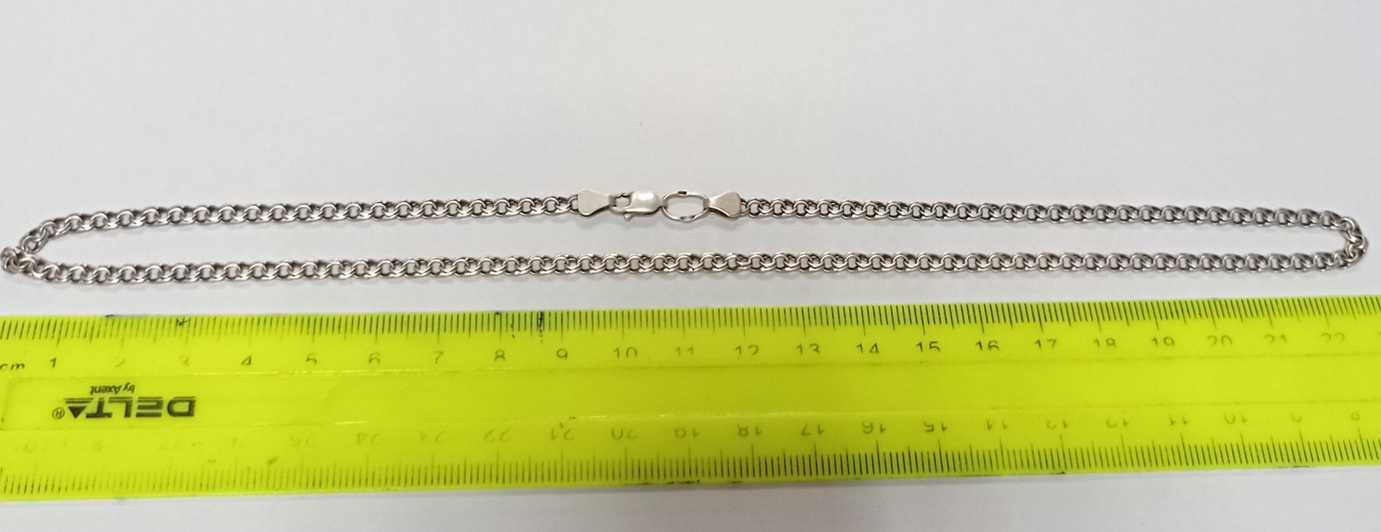 Серебряная цепь с плетением Бисмарк (33892511) 1