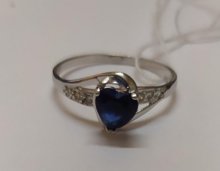 Серебряное кольцо с цирконием (29063353) 1