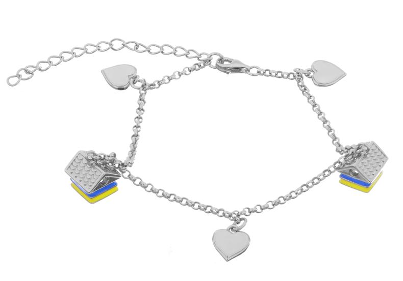 Срібний браслет з емаллю (29075348) 0