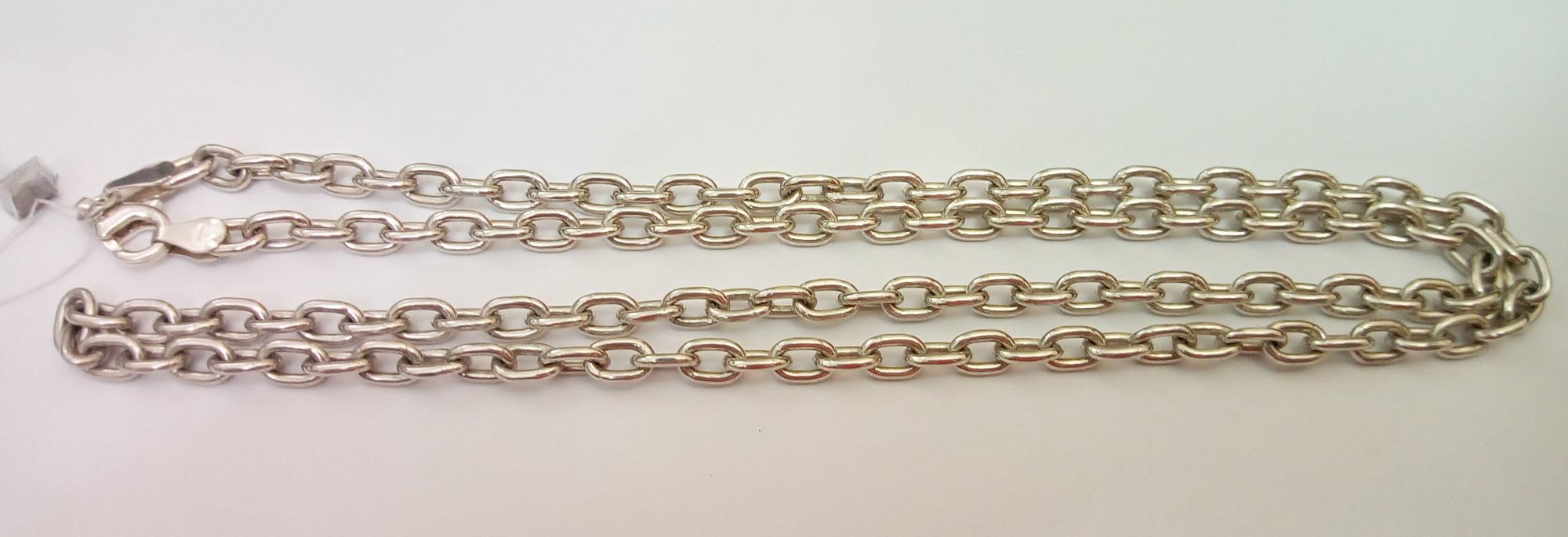 Серебряная цепь с плетением Якорное (33747156) 2