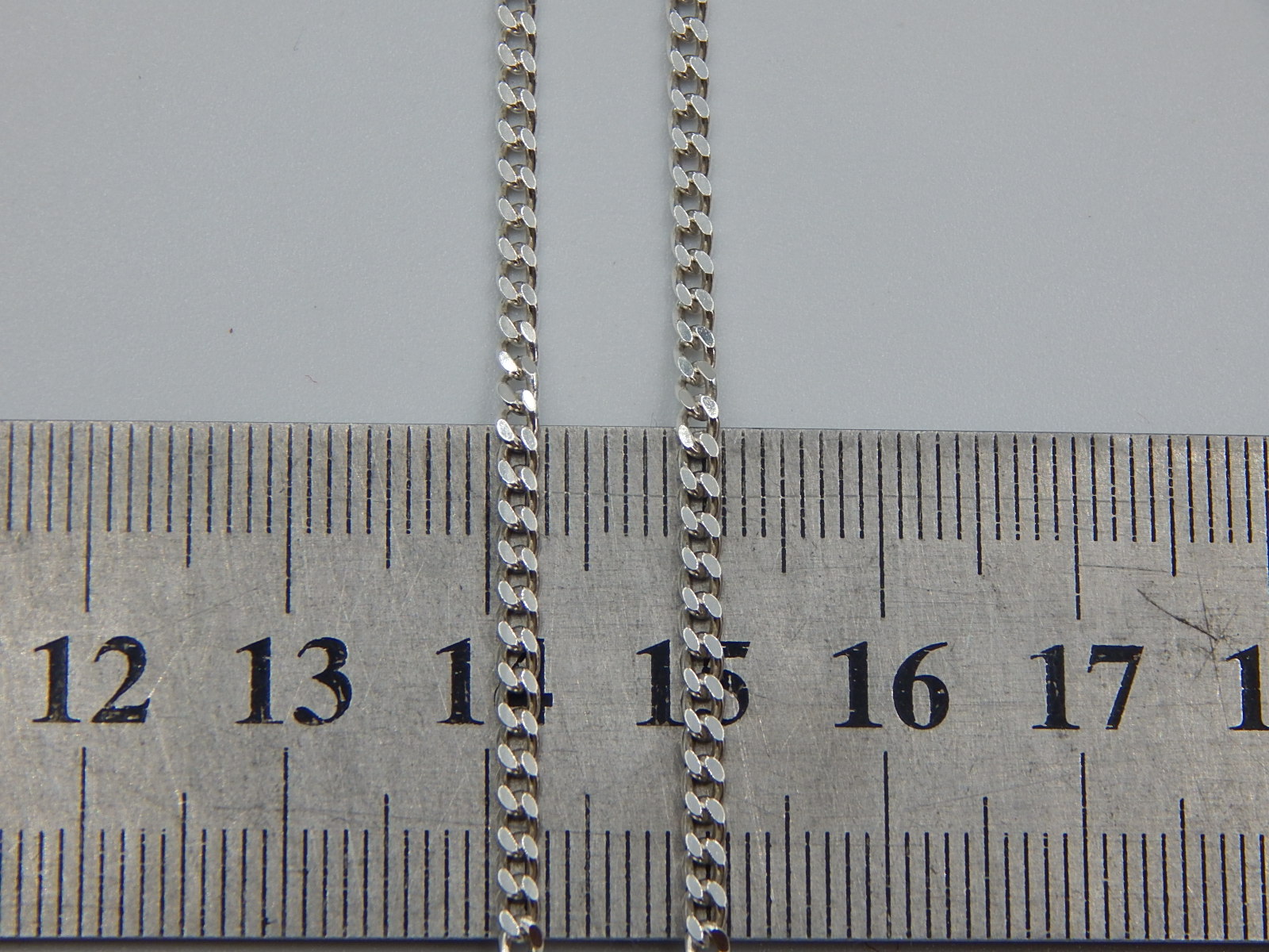 Срібний ланцюг з плетінням панцирне (32393847) 3