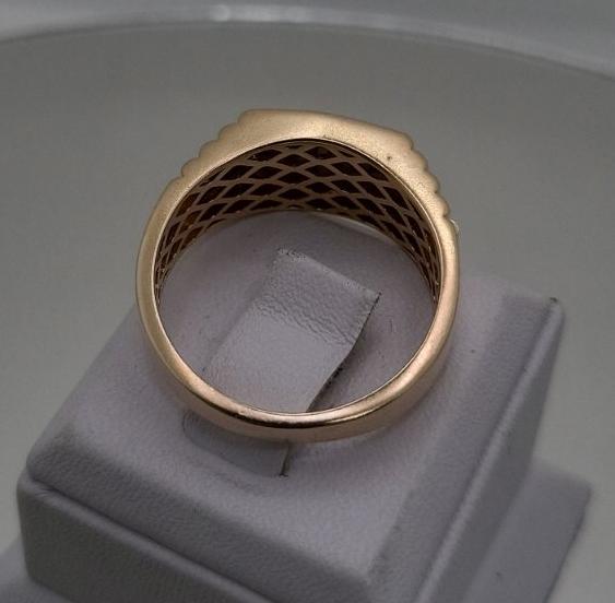 Перстень з червоного золота з цирконієм (32909163) 3