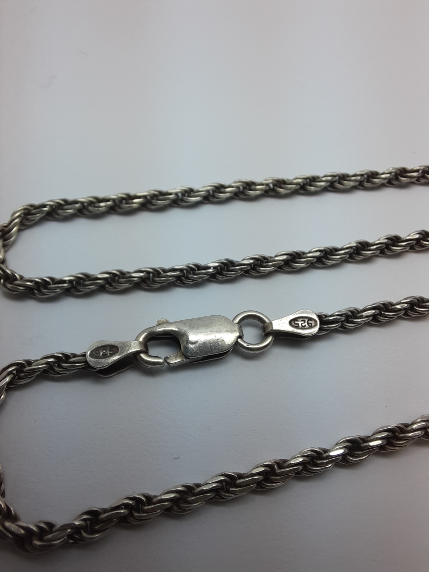 Серебряная цепь с плетением Тройной жгут (33541713) 3