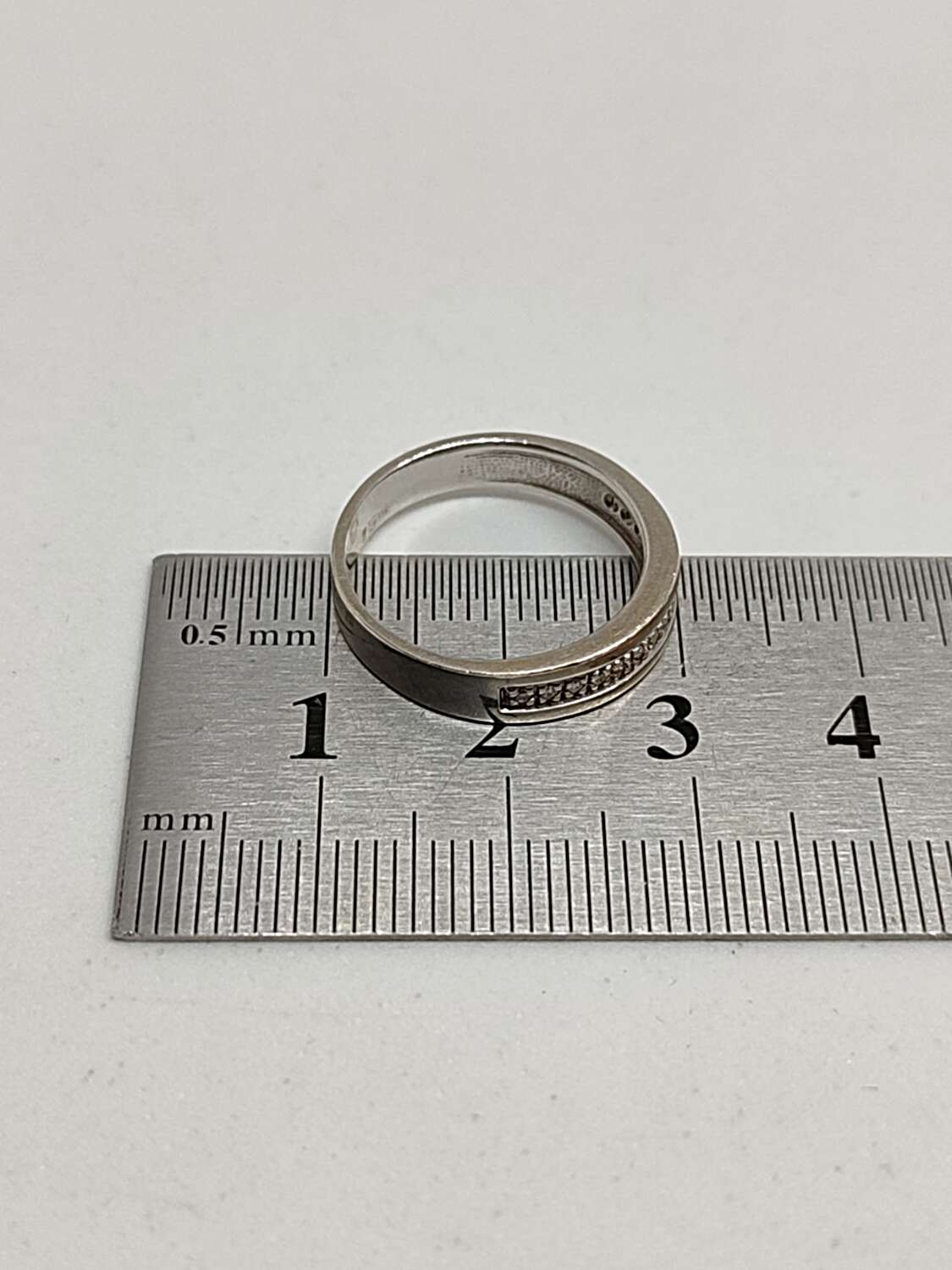 Кольцо из белого золота с бриллиантом (-ми) (31529846) 7