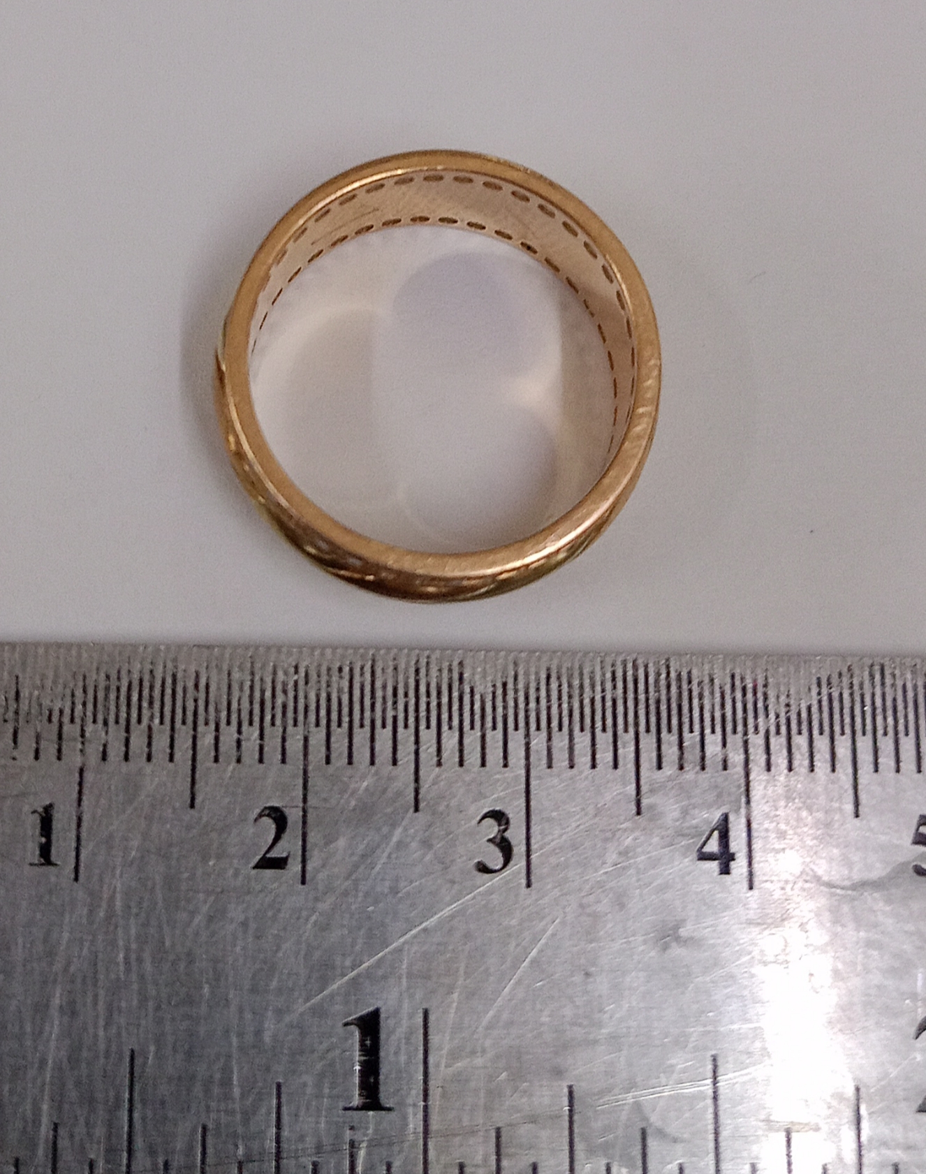 Кольцо из красного и белого золота с цирконием (33724611)  4