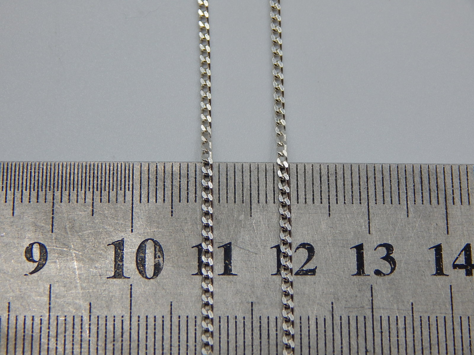 Срібний ланцюг з плетінням панцирне (32420313) 2