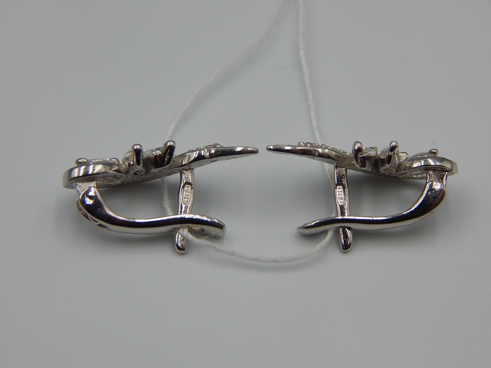 Срібні сережки з цирконієм (33008366) 3