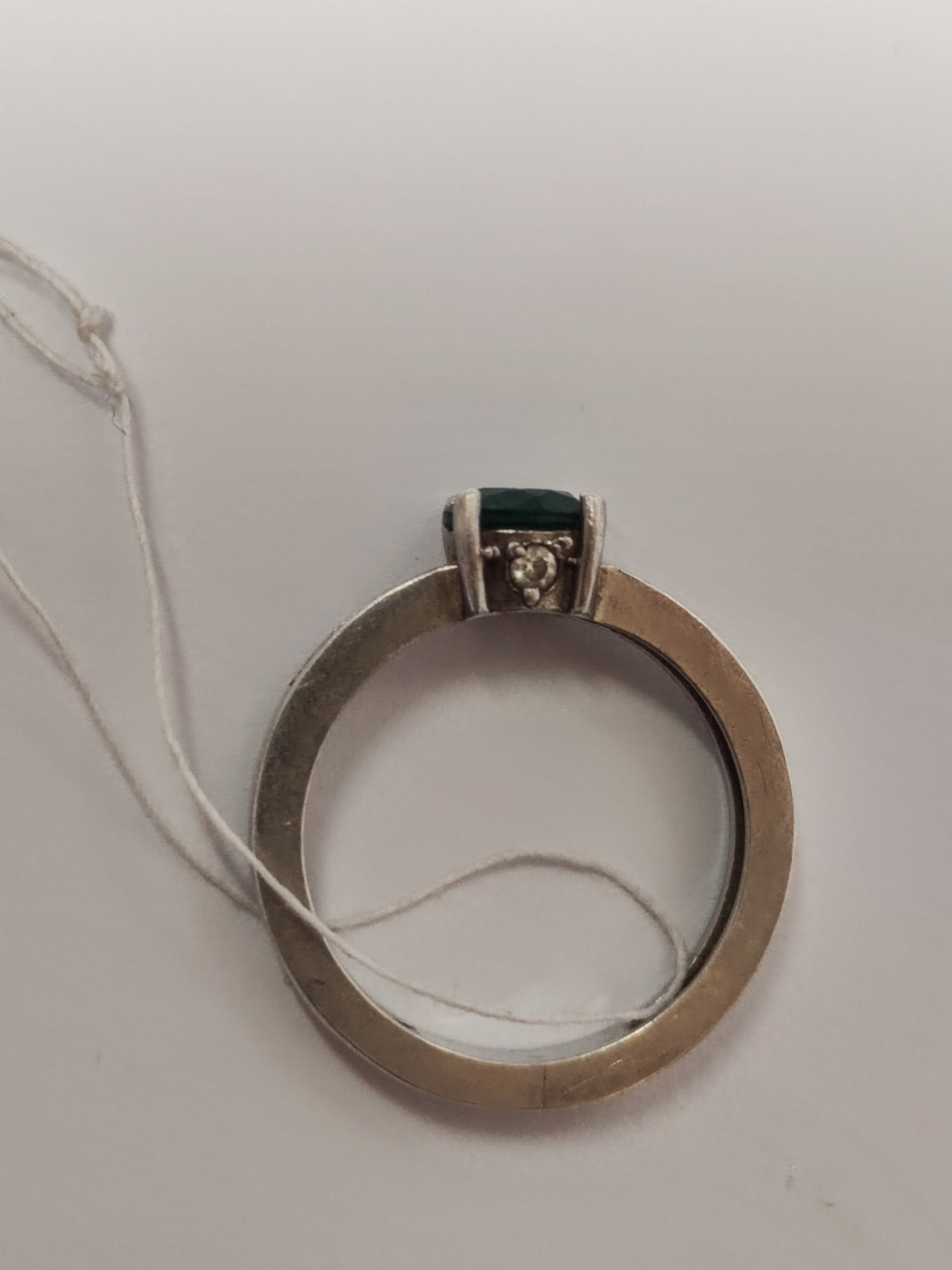Серебряное кольцо с цирконием (33590743) 3