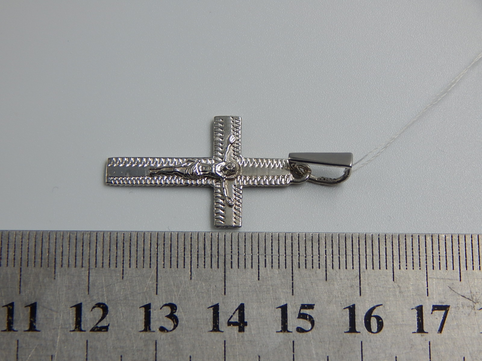 Срібний підвіс-хрест (32565986) 3
