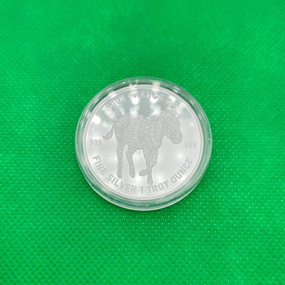 Серебряная монета 1oz Мандала Зебра Кельтские животные 5000 франков КФА 2022 Чад (29203553) 4