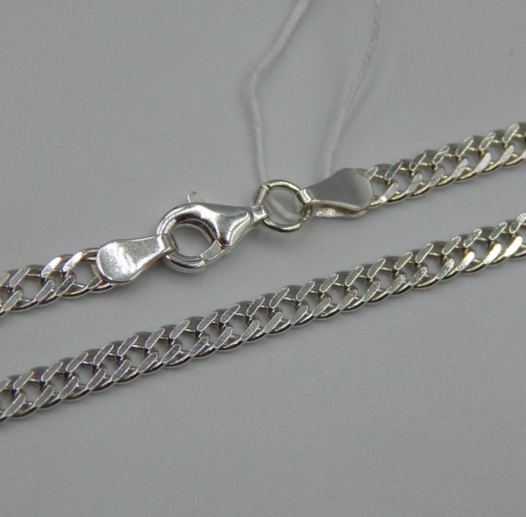 Серебряная цепь с плетением Двойной ромб (32363031) 0