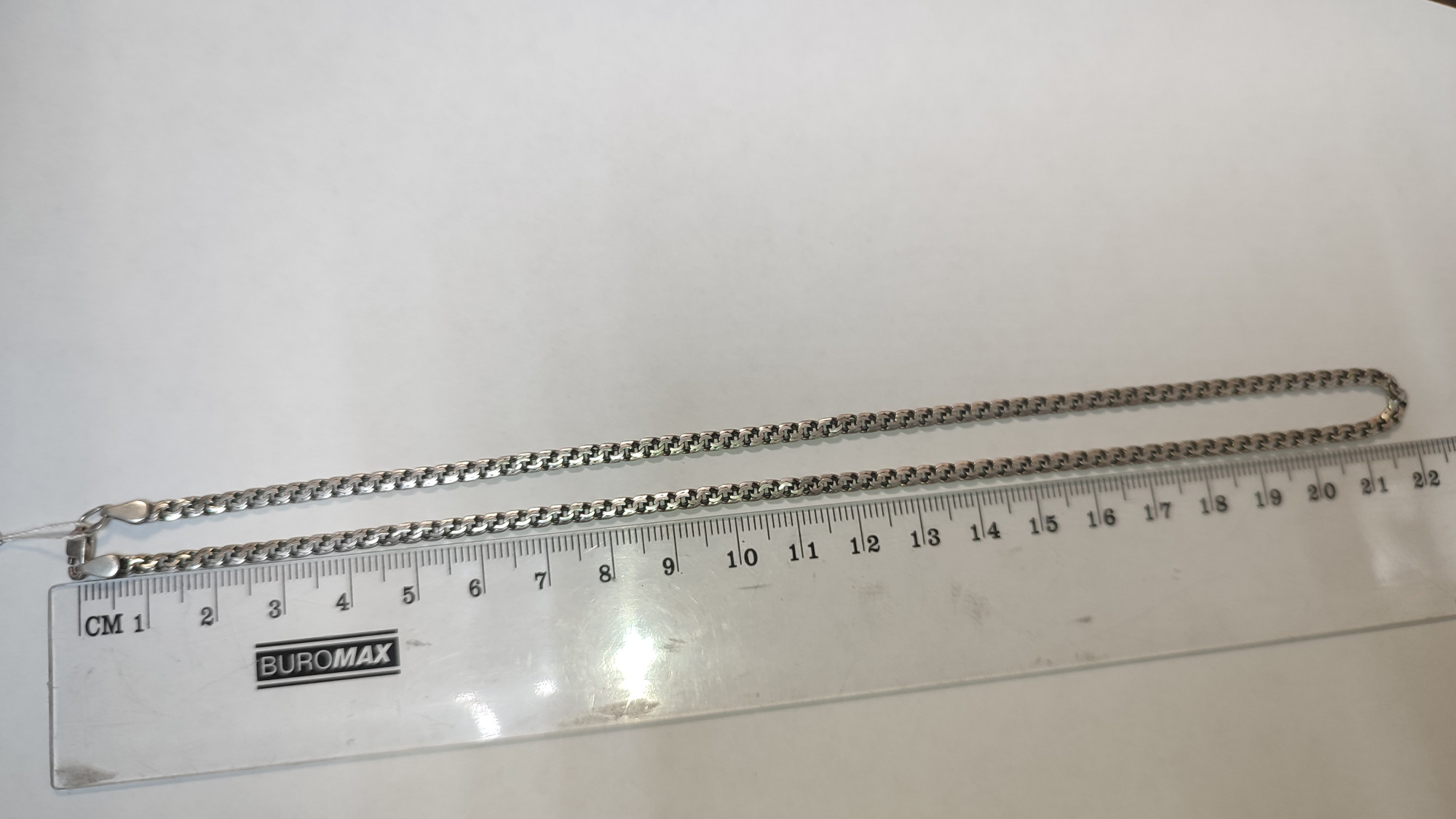 Срібний ланцюг із плетінням Бісмарк (33430463) 2