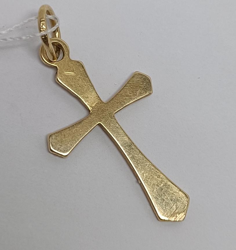 Підвіс-хрест з червоного золота (33635800) 1