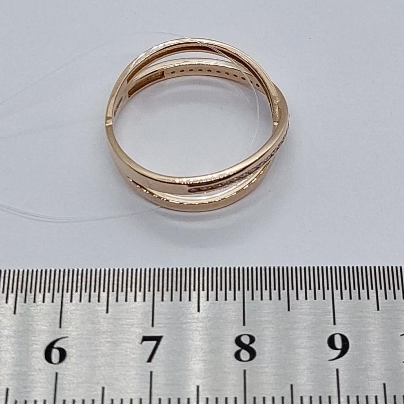 Кольцо из красного золота с цирконием (32862275)  2