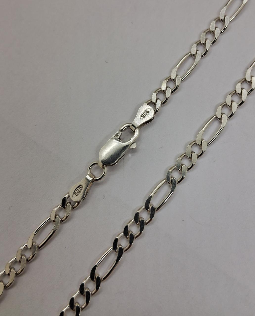 Серебряная цепь с плетением Картье (32749743) 0
