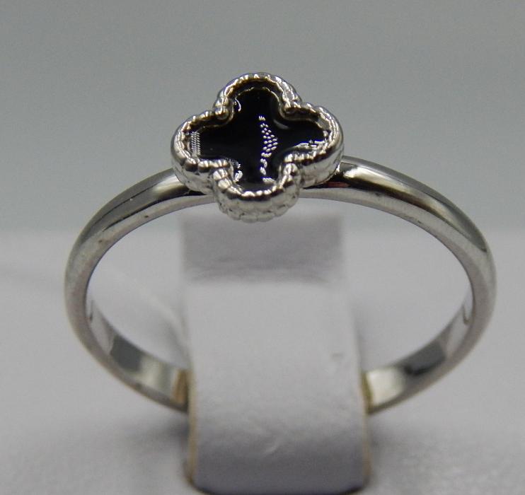 Серебряное кольцо с эмалью (31276104) 0