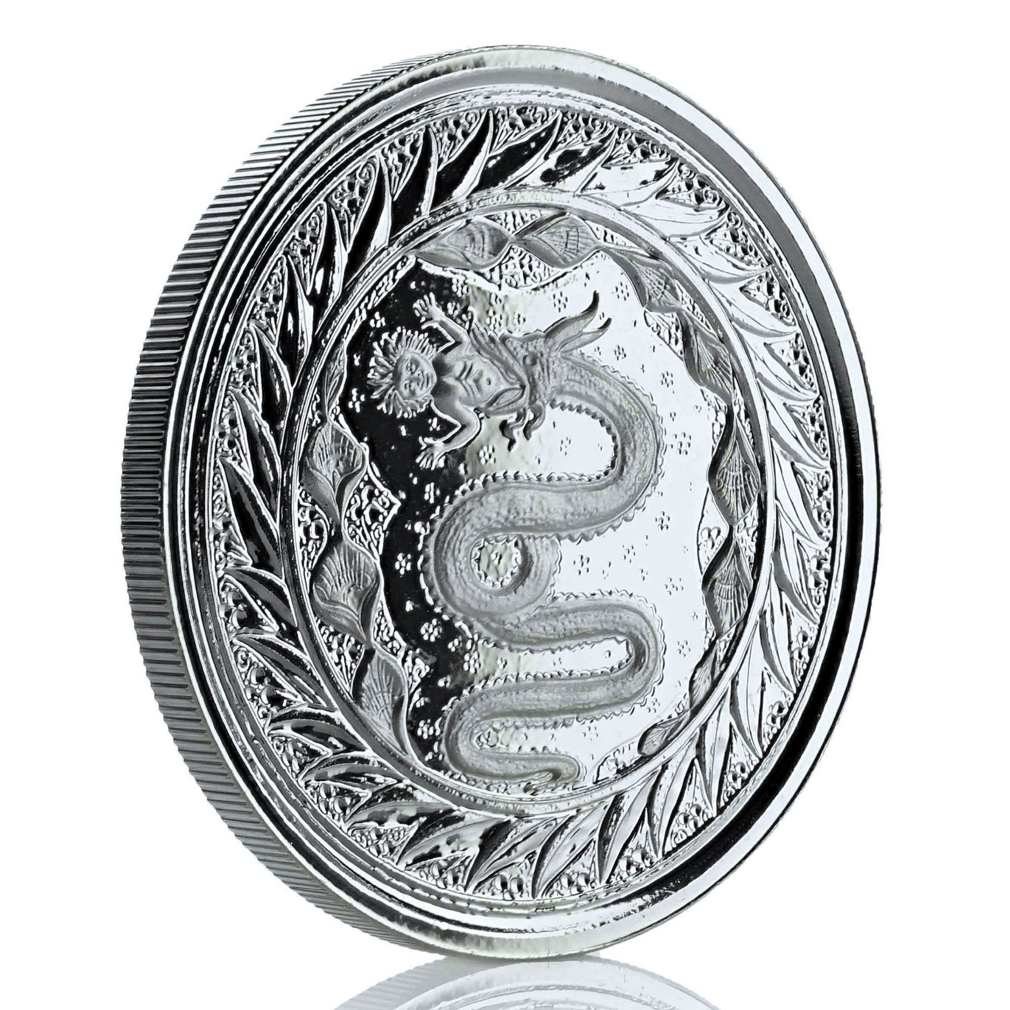 Серебряная монета 1oz Змей Милана 2 тала 2020 Самоа (29127754) 2