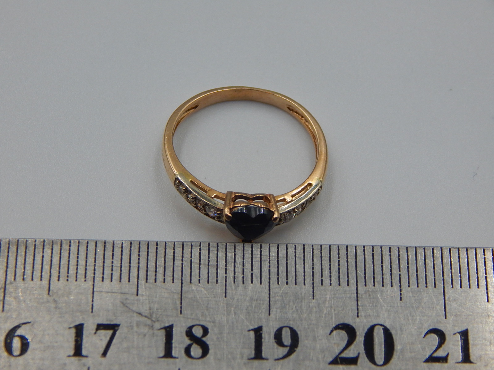 Кольцо из красного золота с цирконием (32148213) 5