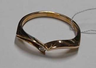 Кольцо из красного золота с бриллиантом (-ми) (27417417) 0