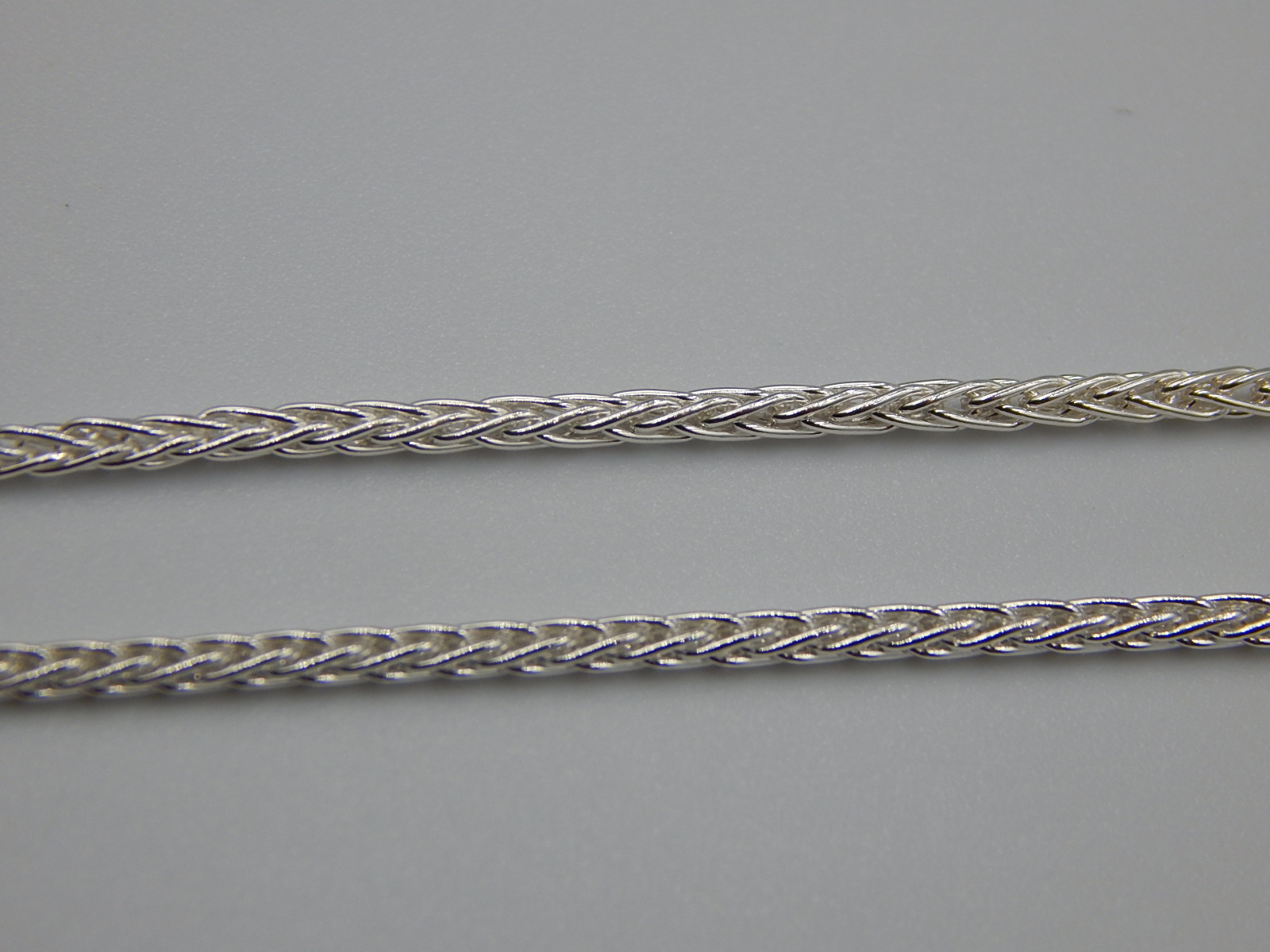 Серебряная цепь с плетением Колосок (31124547) 2