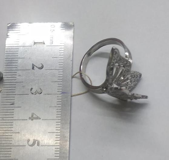 Серебряное кольцо с цирконием (33590907) 2