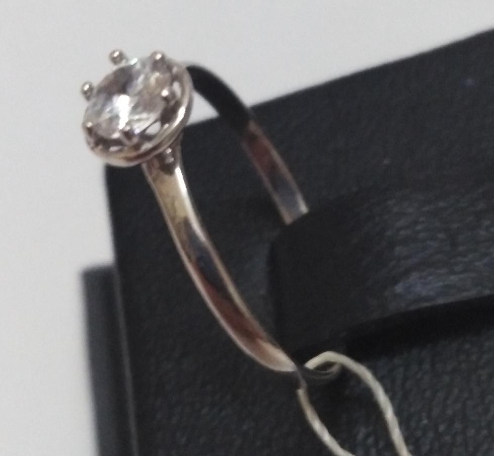 Серебряное кольцо с цирконием (30852984) 2