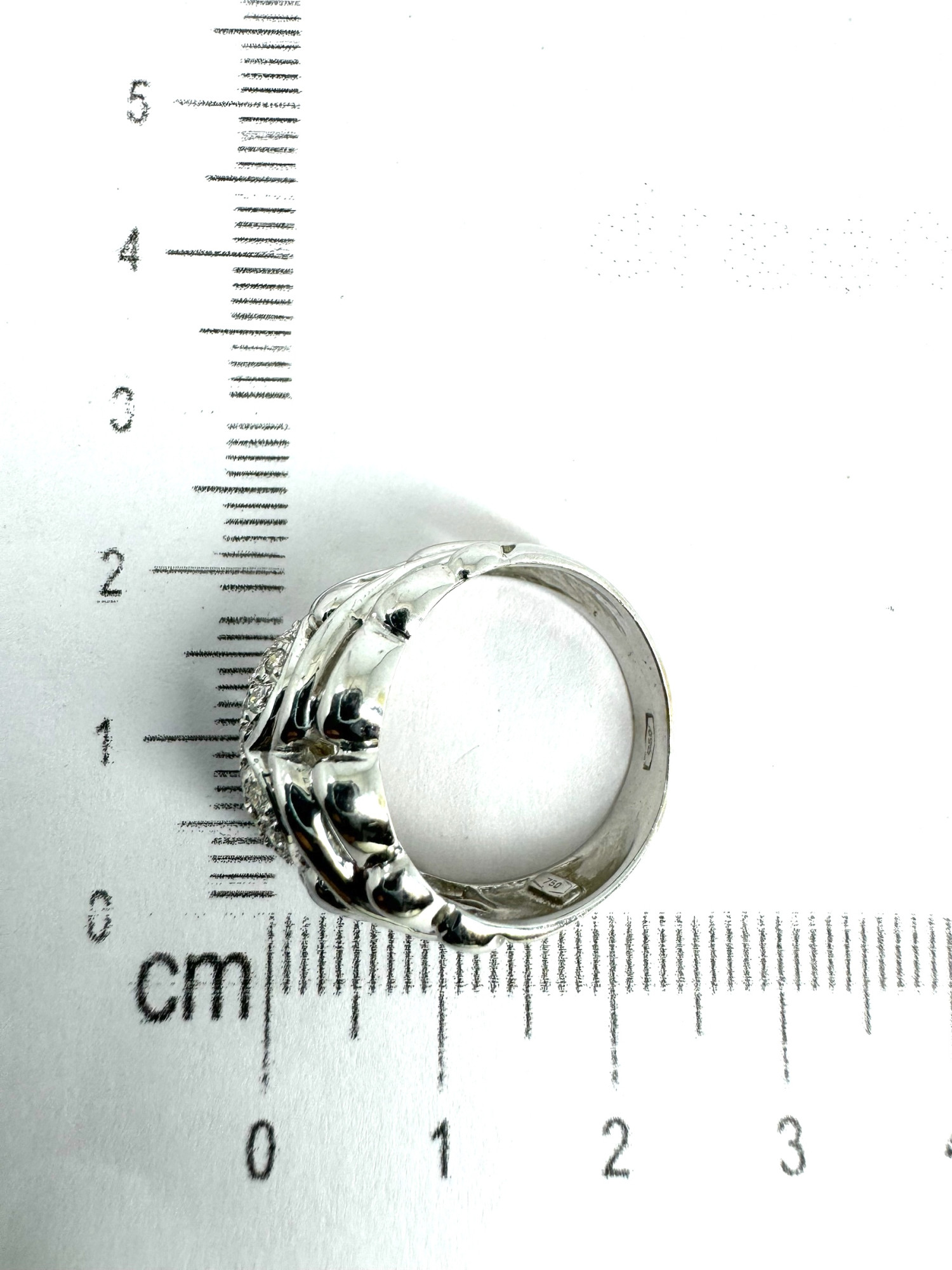Кольцо из белого золота с бриллиантом (-ми) (33952248) 3