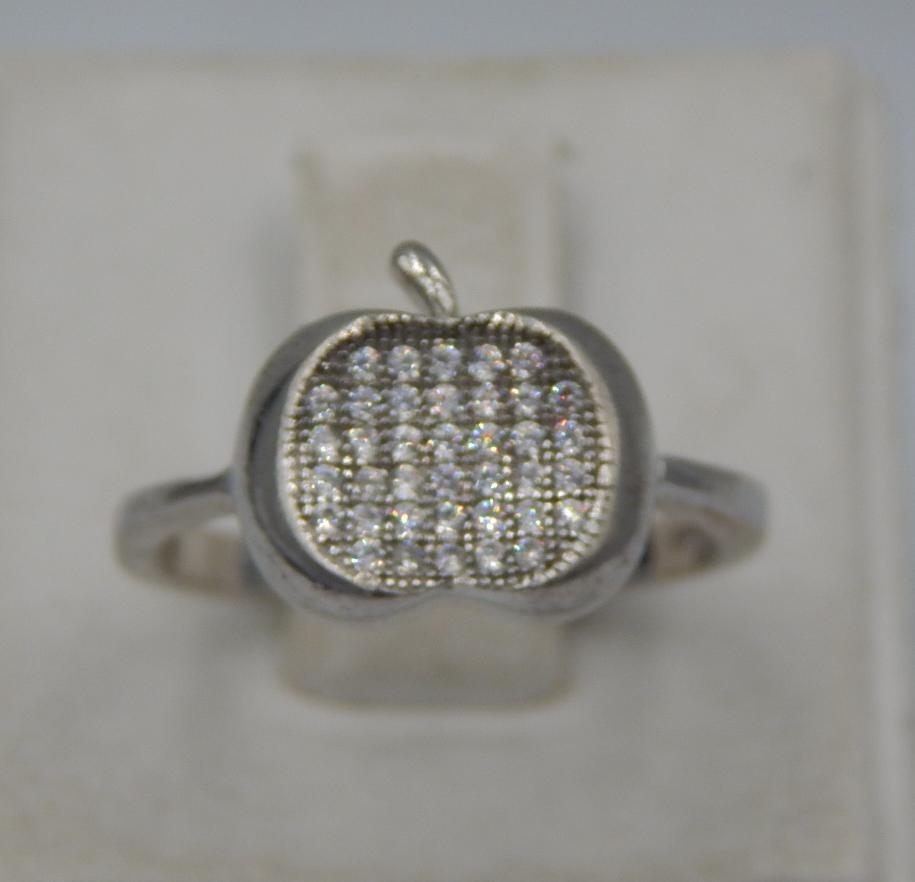 Серебряное кольцо с цирконием (24676150) 0