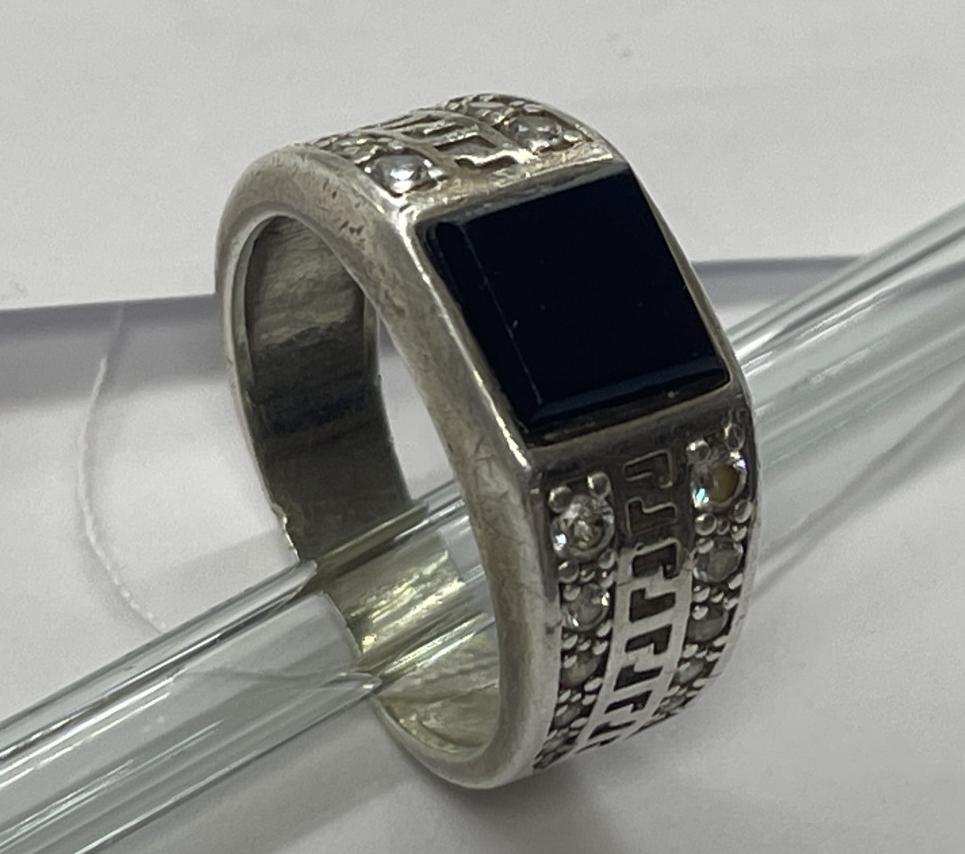Срібний перстень із цирконієм (33112651) 0