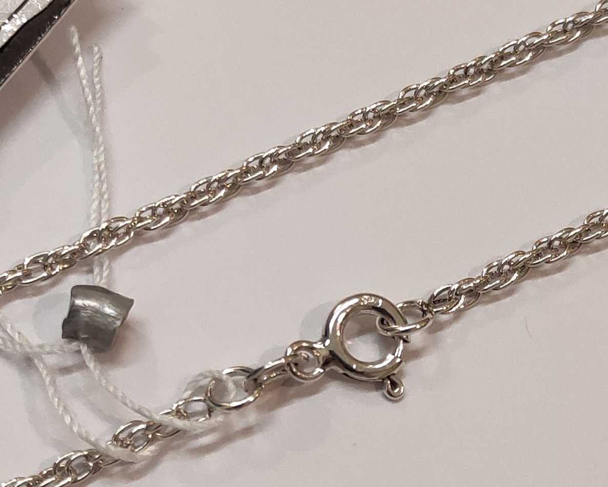 Серебряная цепь с плетением Кордовое (30609923) 0