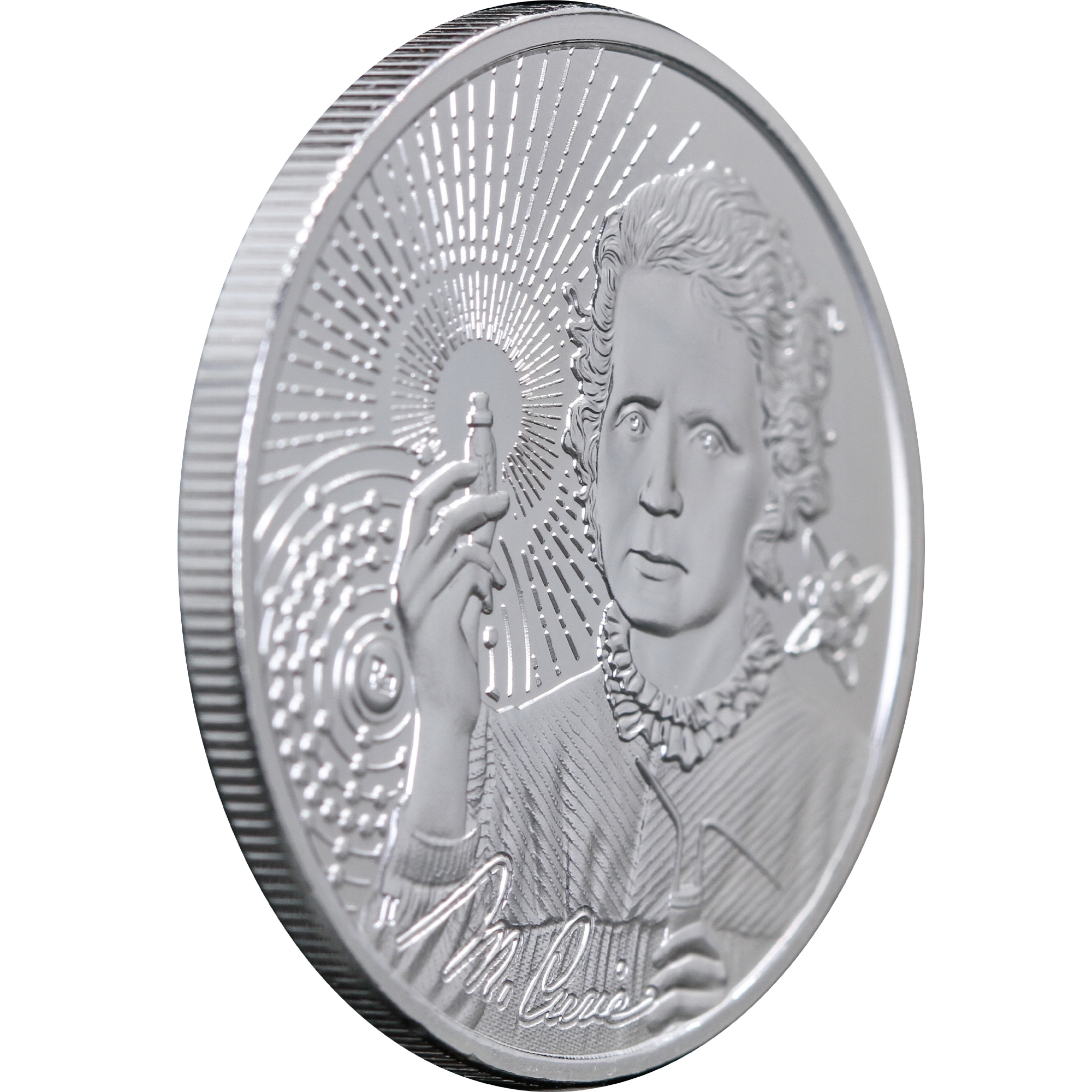 Серебряная монета 1oz Иконы Инноваций: Мария Кюри 2 доллара 2023 Ниуэ (30284426) 2