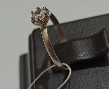 Серебряное кольцо с цирконием (30515108) 2