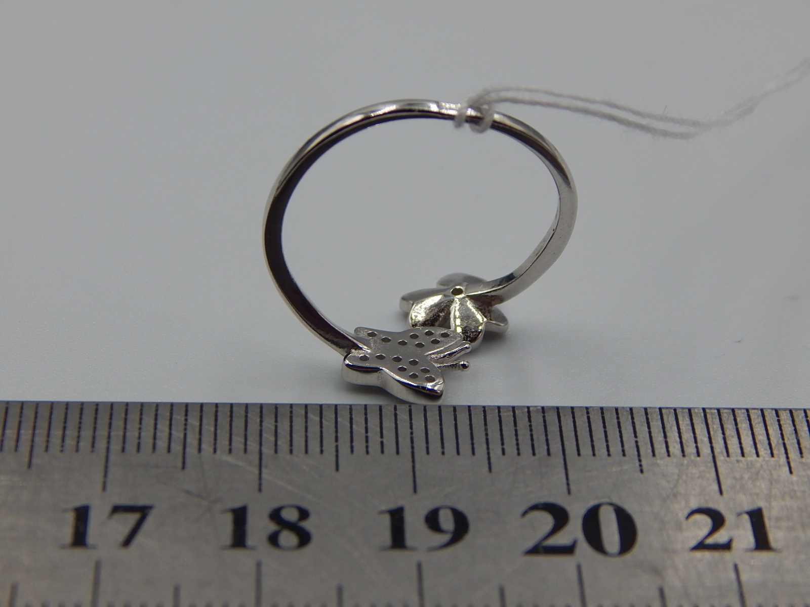 Серебряное кольцо с цирконием (31028250) 3