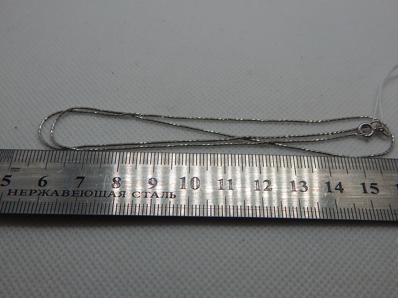 Серебряная цепь с плетением Снейк (30460990) 3